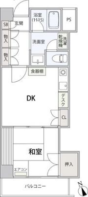 コンフォート文京小石川の間取り画像