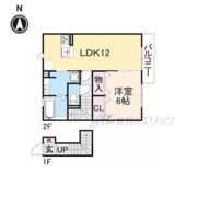 メゾンポワール大和八木の間取り画像