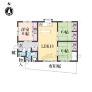 奈良市左京貸家の間取り画像