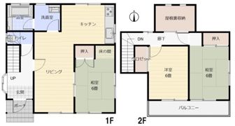 行田市城南貸戸建住宅の間取り画像
