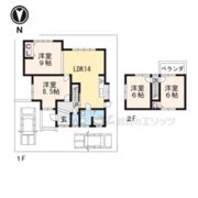 伊勢田町名木2丁目1-161貸家の間取り画像