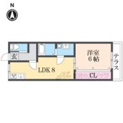 ソレイユ住道の間取り画像