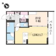 エクラージュあやめ池の間取り画像