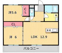 ユーライズマンションの間取り画像