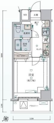リヴシティ大森町の間取り画像