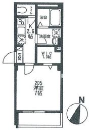 ドミール平和島の間取り画像