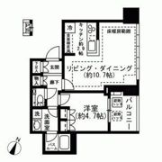 プレミストタワー白金高輪の間取り画像