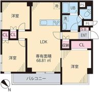 ハイツスモルカの間取り画像