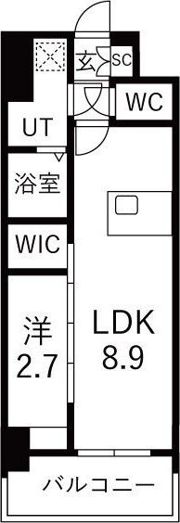 メイクスアート名駅南Ⅳの間取り画像