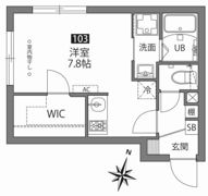 FABRIC中井の間取り画像