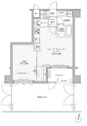 アンソレイエ飯田橋の間取り画像