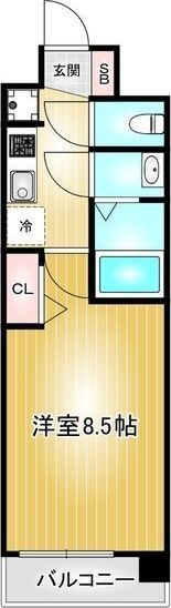 プレサンス大須観音駅前の間取り画像