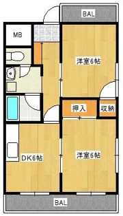 リバティプラザ新大駅前の間取り画像