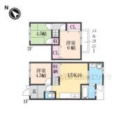 神明宮東23-112 貸家の間取り画像