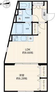 セレス白金の間取り画像