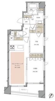 グリーンパーク水天宮前の間取り画像