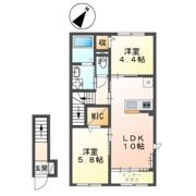緑区大間木2丁目アパート新築工事の間取り画像