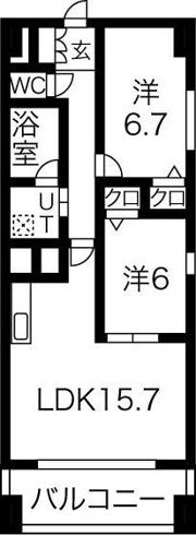 MAPLE ANEST SHINSAKAEの間取り画像