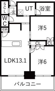 プラウドタワー名古屋栄の間取り画像