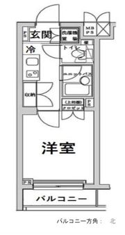 ルーブル早稲田弐番館の間取り画像