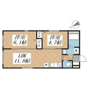 creal高田馬場Ⅲの間取り画像