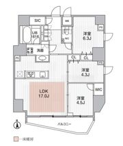 S-RESIDENCE蔵前balmの間取り画像