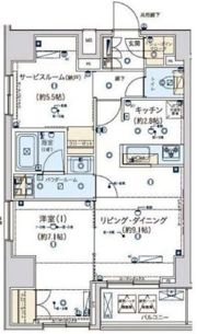 ジェノヴィア東日本橋駅前グリーンヴェールの間取り画像