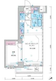 ジェノヴィア鐘ヶ淵の間取り画像