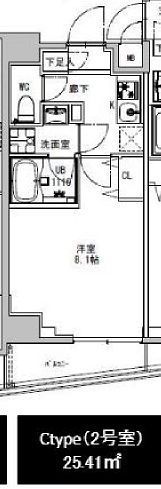 S-RESIDENCE両国park sideの間取り画像