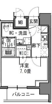 S-RESIDENCE新御徒町EASTの間取り画像