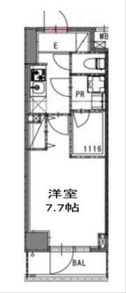 S-RESIDENCE錦糸町Norteの間取り画像