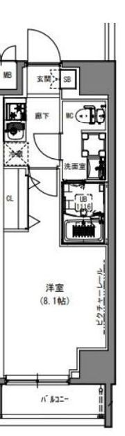 S-RESIDENCE亀戸lumeの間取り画像