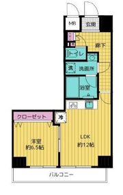 ビラカーサ五番町の間取り画像