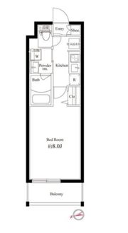 ハーモニーレジデンス新宿御苑 THE WESTの間取り画像