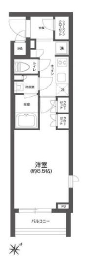 GRAN PASEO 四谷若葉の間取り画像