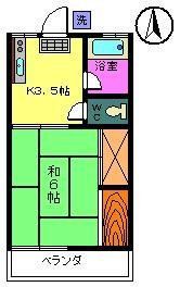 第一光コーポの間取り画像