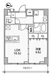 LUNIQ 錦糸町の間取り画像