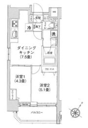 ティモーネプレミアム三ノ輪ステーションの間取り画像