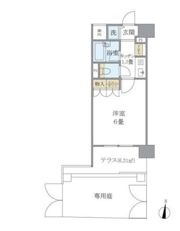 プリヴェール目黒行人坂の間取り画像