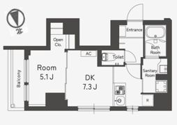 Belleviage Kuramae（マリオン蔵前）の間取り画像