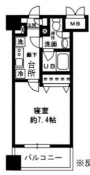 レジディア四谷三丁目の間取り画像