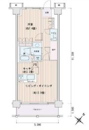 エスティメゾン豊洲レジデンスEの間取り画像