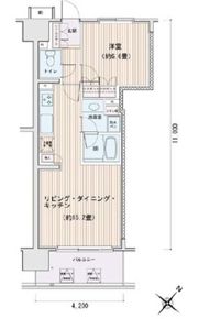 エスティメゾン豊洲レジデンスCの間取り画像
