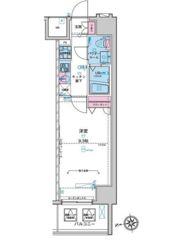 ジェノヴィア新宿グリーンヴェールの間取り画像