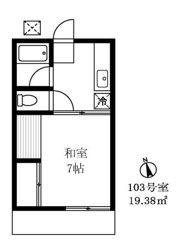 コーポMの間取り画像