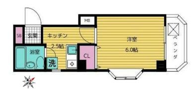 シャトレー押上の間取り画像