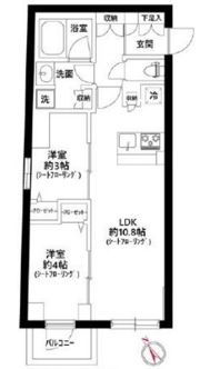 ラ・ぺルラ文京小石川の間取り画像