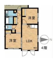 ラピス四谷三丁目の間取り画像