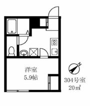 早稲田鶴巻町IMAハウスの間取り画像