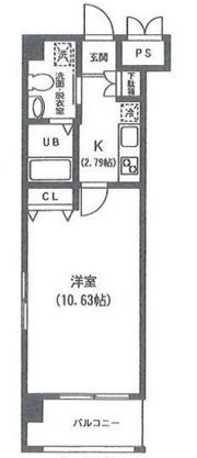 コモン西葛西の間取り画像